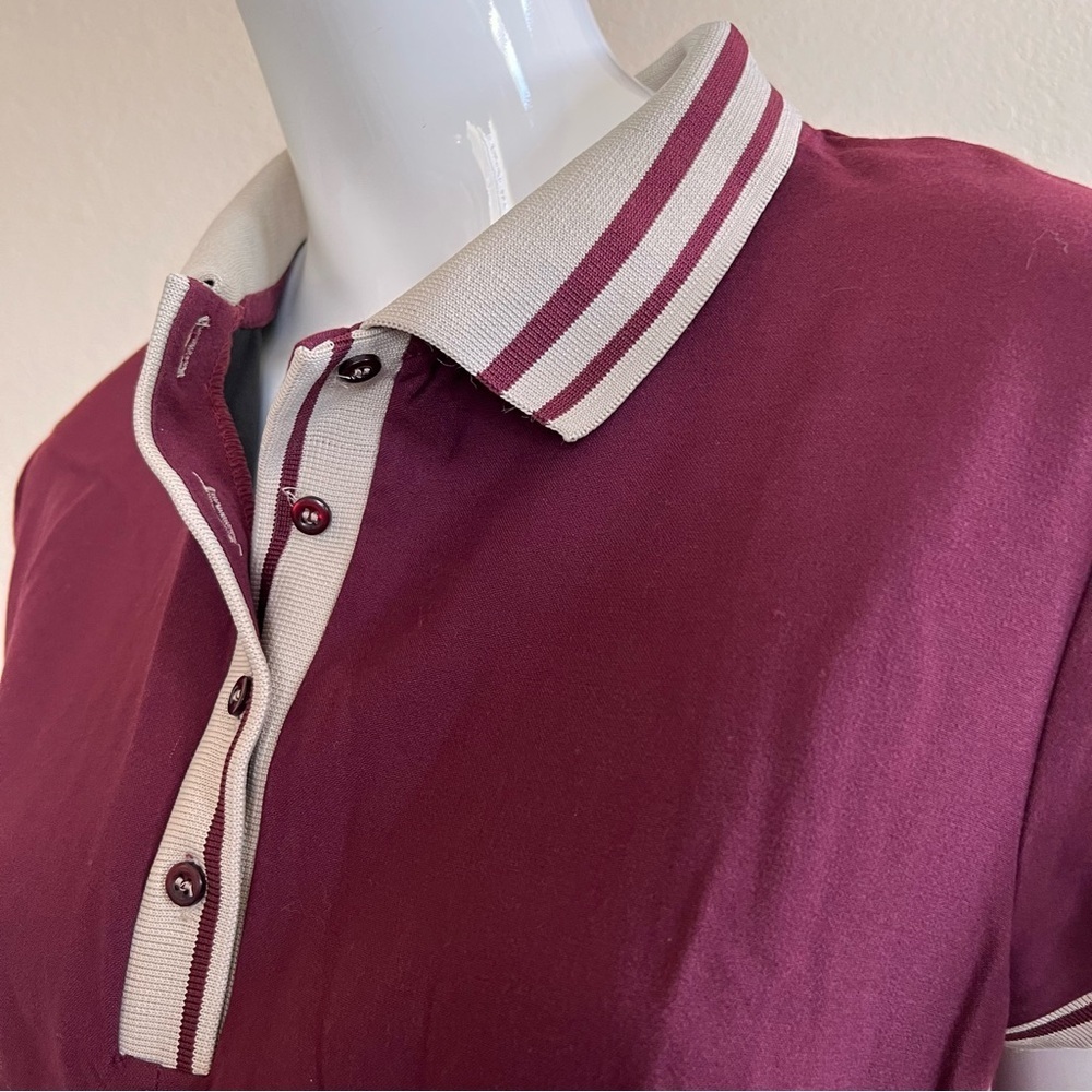 Zara Blogger Fave!! Burgundy Polo Mini Dress - Picture 7 of 10